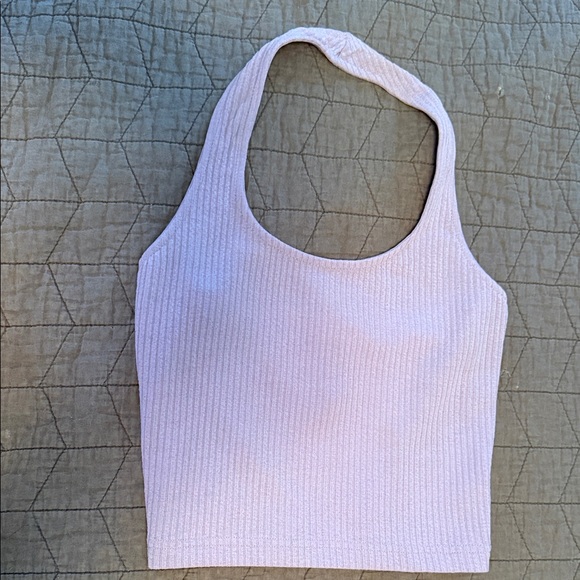 H&M Tops - H&M Light Purple Ribbed Crop Top